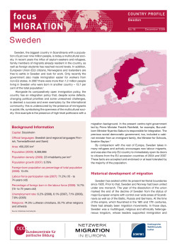 Sweden - Focus-Migration