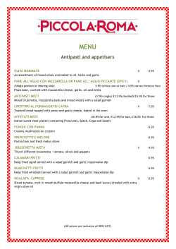 Main Menu 16 - Piccola Roma