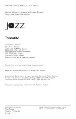 Tomatito - Jazz at Lincoln Center