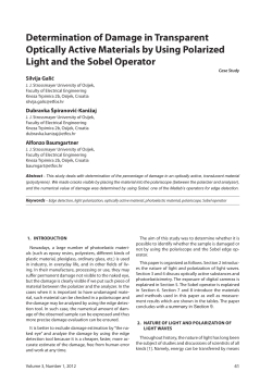Determination of Damage in Transparent Optically Active Materials