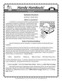 Handy Handouts - Super Duper Publications