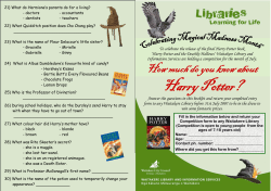 Magical Madness Month Harry Potter Competition
