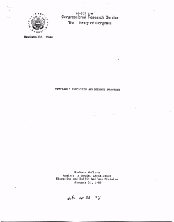 Congressional Research Service The Library of