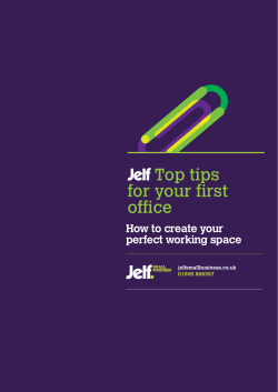 Top tips for your first office