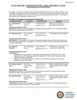 Attachment 1 All Amendments