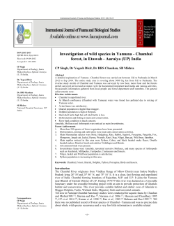 - International Journal of Fauna and Biological Studies