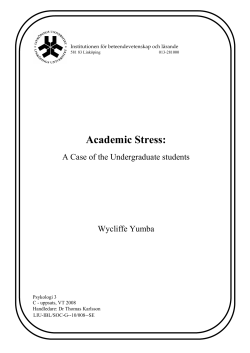 Academic Stress