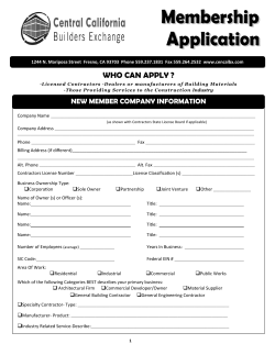 JOIN US - Central California Builders Exchange