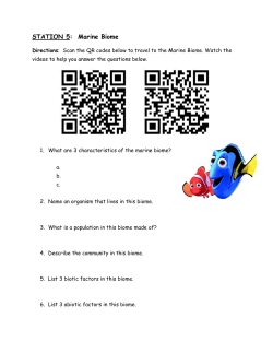 STATION 5: Marine Biome
