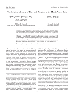 The Relative Influence of Place and Direction in