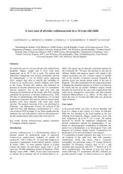 A rare case of alveolar echinococcosis in a 14-year