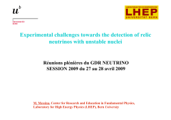 Experimental challenges towards the detection of