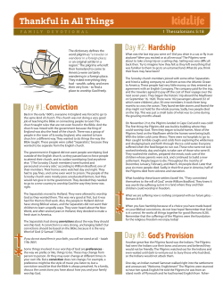 KidzLife Thankful Devotional
