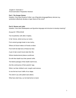 English 9 / Semester 2 Final Examination Preparation Handout Part I