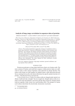 Analysis of long-range correlation in sequences data of proteins