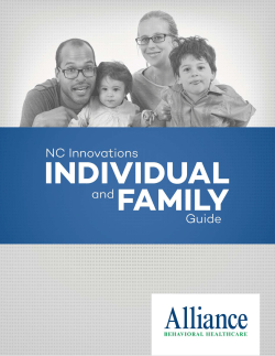 NC Innovations Individual and Family Guide