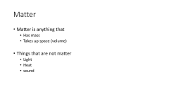 Matter - miss klassen`s page