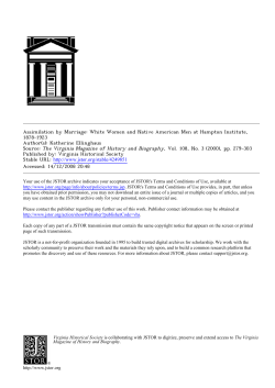 White Women and Native American Men at Hampton Institute, 1878