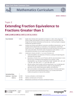 Extending Fraction Equivalence to Fractions Greater than 1