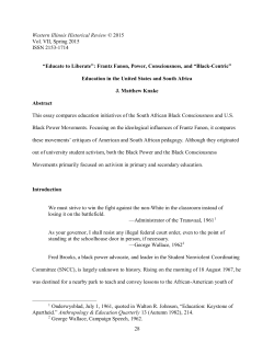 Educate to Liberate - Western Illinois University