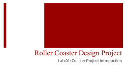 Roller Coaster Design Project
