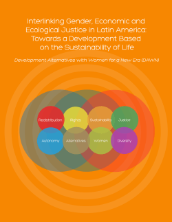 Interlinking Gender, Economic and Ecological Justice in