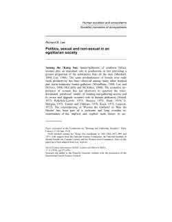 Human societies and ecosystems