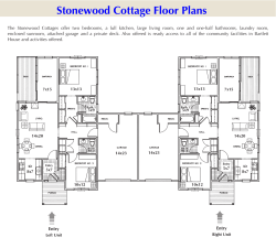 cottage layout - Stonewood Cottages at Bartlett Woods