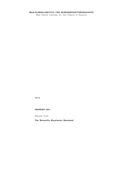 The Scientific Revolution Revisited