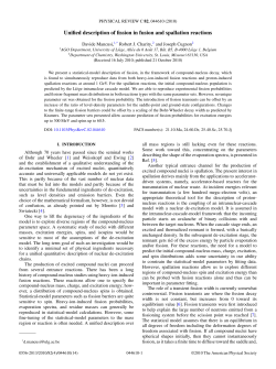 Unified description of fission in fusion and spallation reactions