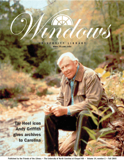 Fall 2005 - UNC Libraries - UNC