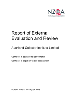 Auckland Goldstar Institute Limited