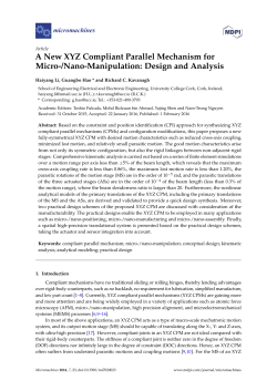 A New XYZ Compliant Parallel Mechanism for Micro-/Nano