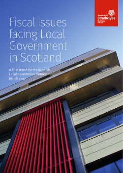 Fiscal issues facing Local Government in Scotland
