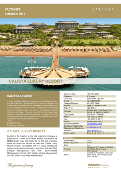calista luxury resort