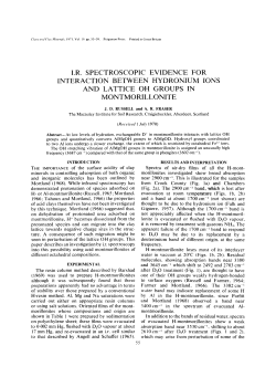 ir spectroscopic evidence for interaction between hydronium ions