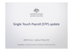 Single touch payroll update
