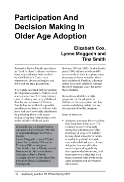 Participation And Decision Making In Older Age Adoption