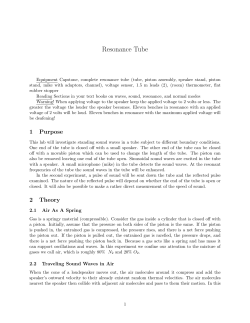 Resonance Tube