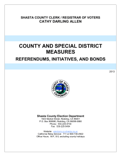 county and special district measures