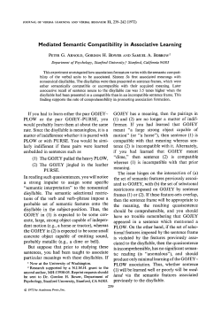 Mediated Semantic Compatibility in Associative Learning