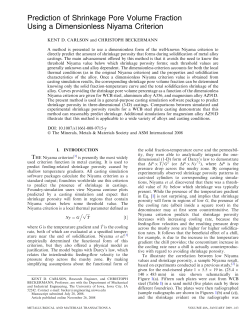 Prediction of Shrinkage Pore Volume Fraction Using a