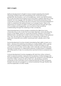 SMSC In English - Tong High School