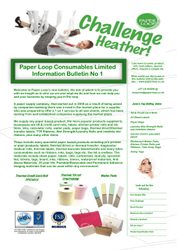 Bulletin 1 - paperloop