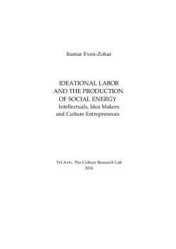 Ideational Labor and the Production of Social Energy