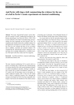 And Pavlov still rings a bell - Springer Static Content Server