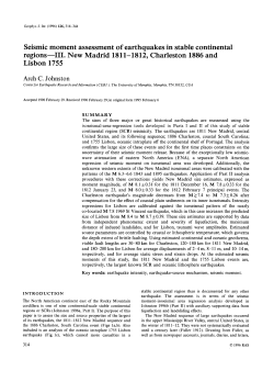 Seismic moment assessment of earthquakes in