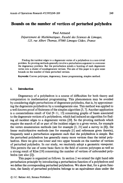 Bounds on the number of vertices of perturbed polyhedra