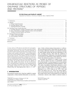 Ion-molecule reactions as probes of gas