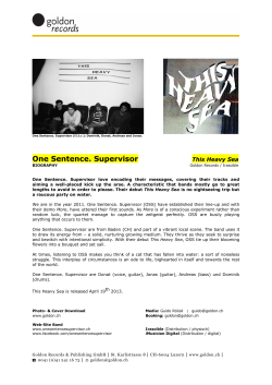 One Sentence. Supervisor - B